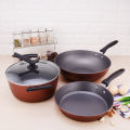 Lot Imported 3 in 1 Cookware Set, I R Polo Club, 3 piece high-quality non-stick cookware set. 