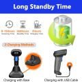 CW888 Bluetooth & Wireless 2D Barcode Scanner Handheld QR Code Scanner USB Wired 1D Barcode Reader 3 in 1 with Charging Base use for Store,Supermarket. 