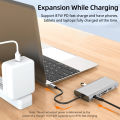 11 IN1 MULTI-PORT TYPE C TO USB C 4K HDMI ADAPTER USB HUB NETFLIX & YOUTUBE SUPPORTED. 