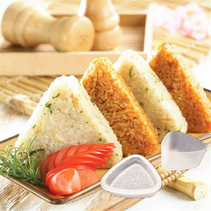 1 set Rice Ball Bento Press Maker Mold Triangle Form Mold Sushi Make ...
