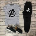 TRACKSUIT - Yellow & Black Summer Printed Tracksuit For Men & Boys - Soft and Comfortable Fabric T Shirt & Trouser Printed Tracksuit. 