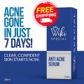 Wiki Special Face Serum – Anti Acne, Oil Control & Skin Brightening | Pore Tightening & Glowing Skin | Best Serum for All Skin Types – 30ml. 