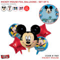 Mickey & Minnie Mouse Cartoons Character Balloons Theme Collection For Birthday Party Decoration Walt Disney Animation & Illumination Cartoon Foil Mylar Aluminum Chrome Solid Latex Balloon Set Parties Decor Supplies. 