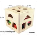 Fifteen Hole Shape Intelligence Box wooden toy for kids shapes and colors KS. 