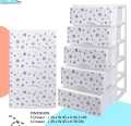 4 layer and 5 layer drawers-Printed cabinet baby clothes & toys storage. 