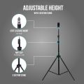 Aluminium 7 Feet Tripod Stand For Ring Light, Mobile Phones & DSLR Cameras - 360 Rotatable Portable & Adjustable 7 Ft Long Tripod With Mobile Holder & Ball Head - Best Use For Videography, Photography, Tiktok, Youtube, Studio Lighting, Equipment. 