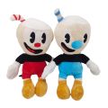 25cm Plush Toy Cuphead Plush Doll Mugman Toy Game Souvenir Soft Stuffed Toy. 