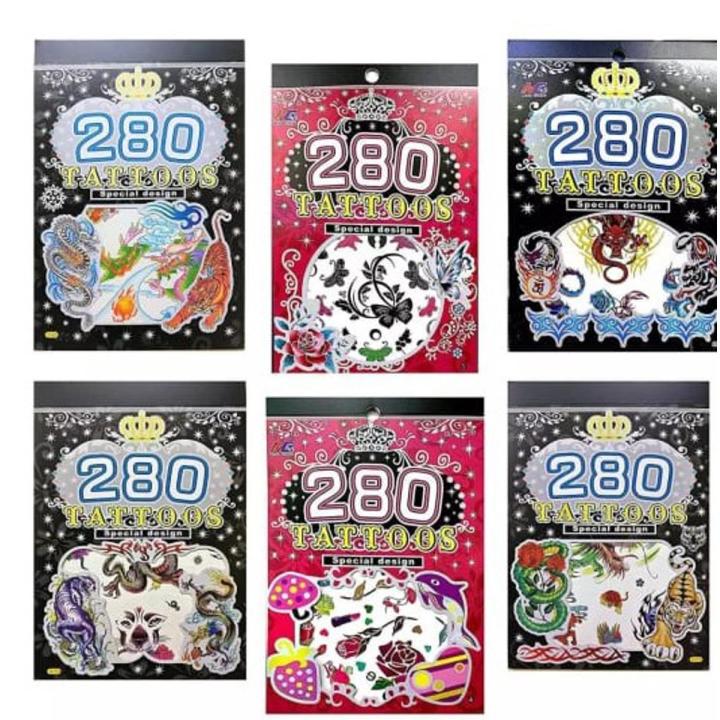 Pack of 5 Temporary Tattoo Book for Kids