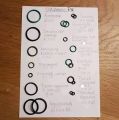 O-Ring Kit (SPA - P15) NBR70 (BLACK) 20 Rubber O-Rings of 11 Different Sizes. 