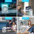 Mini Air Cooler - Portable Air Conditioner Fan | USB Evaporative Cooler & Humidifier | Personal Space Cooling Fan for Home, Office & Desk. 