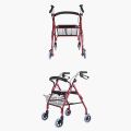 lifecare Enterprises Drive Medical Four Wheel Walker Rollator with Fold Up Removable Back Support,. 