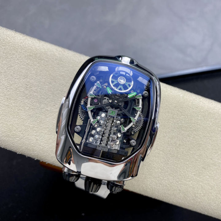 Bugatti Chiron Tourbillon Luxury Watch – 16-Cylinder Engine Inspired ...