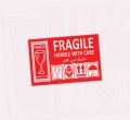 Fragile Sticker for Courier Flyer Packing Carton Best Sticky Grip for Flat Surface. 