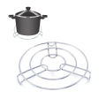 Universal Stainless Steel Round Heat Resistant Hot Pot And Pan Stand - Best Stainless Steel Round Steamer Steam Rack Kitchen Cooking All Sizs. 