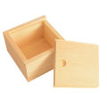 Vintage Simple Plain Wooden Necklace Jewelry Small Gadgets Storage Box Case. 