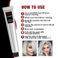 Colour Cream Neutral Hair Care Smoke Grey Punk Grey Hair Dye Medium Style 100ml Light Grey Silver Permanent Hair Dye Cream. 
