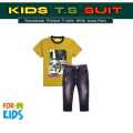 Verdrobe - Stylish & Fancy Printed T-Shirts With Jeans Pant For Boys. 