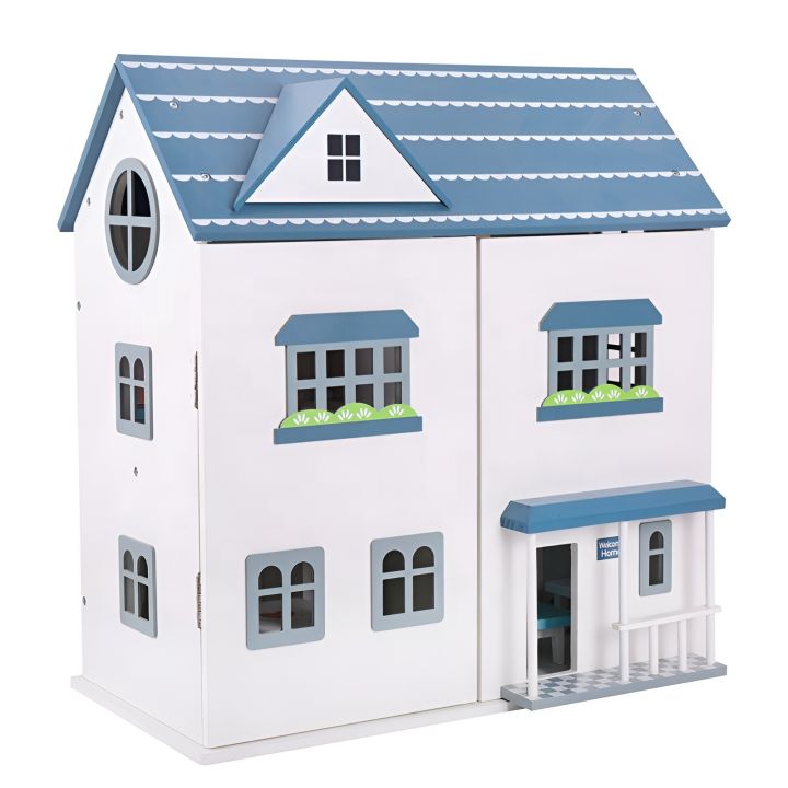 2024 New Wooden Arrival American Style Two-Story Toy For Kids