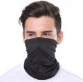 Summer and Winter neck cover for men. Face covering mask for Dust wind and Sun protection black.. 