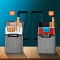 FOCUS Cigarette Case ABS Plastic 20pcs Cigarette Capacity Cigarette Box Smoking Accessary And card box Gift for Men. 