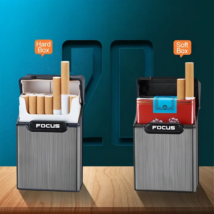FOCUS%20Cigarette%20Case%20ABS%20Plastic%2020pcs%20Cigarette%20Capacity%20Cigarette%20Box%20Smoking%20Accessary%20And%20card%20box%20Gift%20for%20Men%20-%20Image%207
