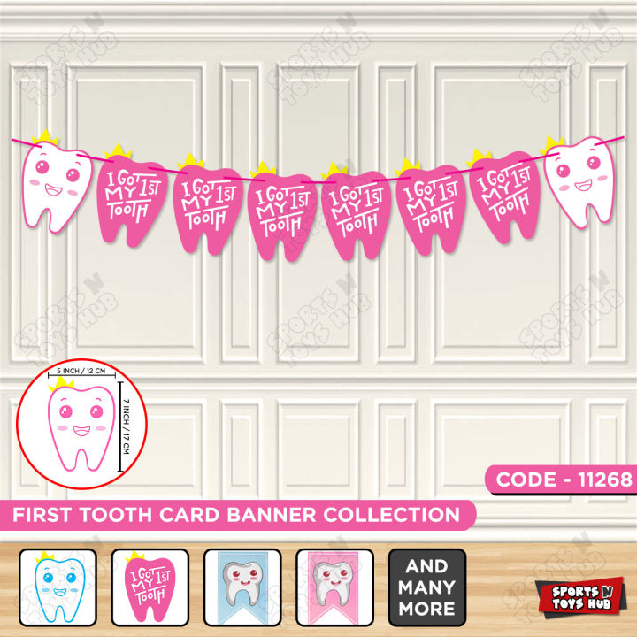 1st Tooth Bunting Banner, Got My First Tooth Decoration, Party Baby, Teeth Hanging Banners, Baby Boy & Girl's, Decor Supplies, Milky Tooth Event Celebrations, Teething Card Photo Backdrop Banner Decoration Kid : WlPW7yLm