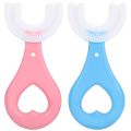 Silicone 360 Degree U Shaped Toothbrush-tooth brush for kids- Baby Children Manual Teeth Whitening-Toothbrush Children's Teeth Cleaning Brush-children u shaped toothbrush-U Shape Tooth Brush. 