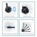 MKJ Telephone Headset with Microphone Wired Headphones with Noise Cancelling Mic for Call Center Office Corded RJ9 Desk Phone Headset for Cisco 7821 7841 7861 7942G 7945G 7962G 7975G 8841 8865 9971for Office Phone with Mute for Panasonic KX-TCA88 KX-TG954. 