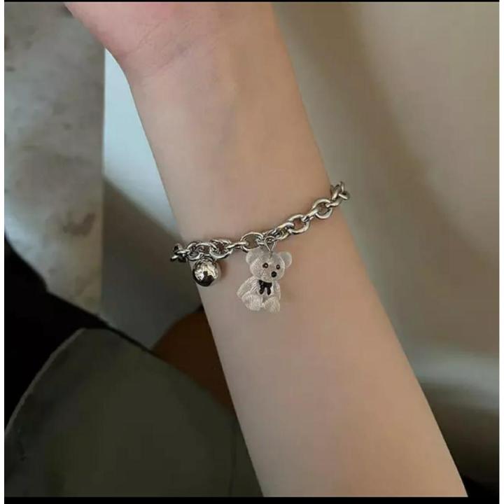 The Jewels Gallery Teddy Bear Bracelet for Women and Girls Smart Adjustable Bear Bracelet for Your Loved Onces