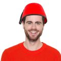 Felt Fez Cap Moroccan Red Fez Hat Turkish Hat for Men Black Tassels Tarboosh Hat. 