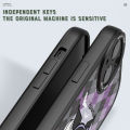 UCUC for Vivo Y03 Y18 Y18e Y28S 5G Back Cover Broom Kuromi Soft PU Leather Phone Cases. 