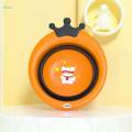 Lightweight Washbasin for Camping Cartoon Home Kitchen Outdoor Babies Bath Tub orange. 
