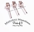 Mehndi Injection Pen Needles Pack of 3 Different Sizes Needles 16g, 17g, 18g To create Stunning Mehndi Henna Art Designs. 