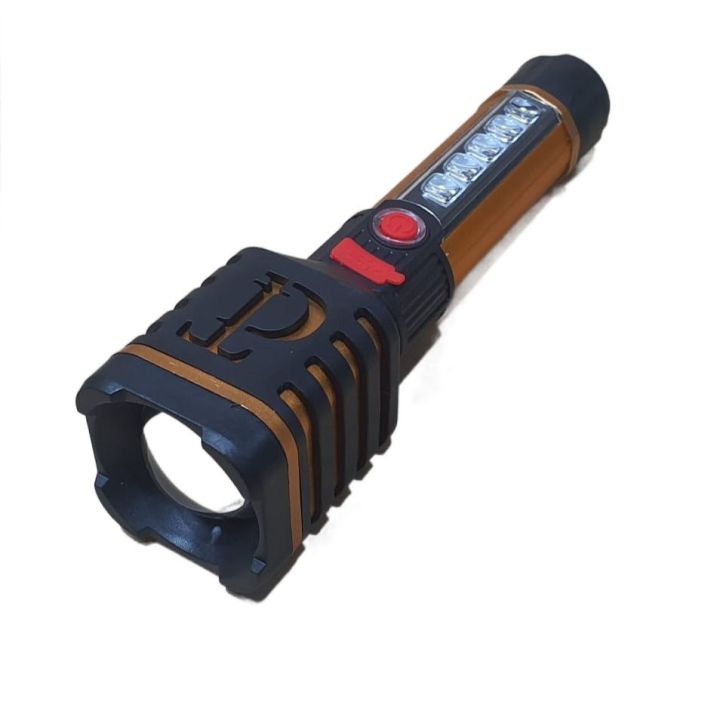 Tdplus%20Super%20Bright%20%20Rechargeable%20Flashlight%20with%20COB*3+%20Aluminum%20Lamp%20Head%2018650%20Lithium%20Battery%201200mAh%204%20Step%20Button%20Switch%20V8%20Port%20USB%20Charging%20Wire%20T59S%20New%20Arrival%20Aluminum%20Plastic%20Retractable%20Zoom%20-%20Image%206