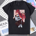 Kaus Cosplay pria wanita Anime Mushoku Tensei joblys T-shirt Manga wanita musim panas kaus Fashion lengan pendek atasan. 