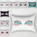 Eyelashes Pillowcase Throw Pillows Lash Cushion Cover Geometric Sofa Cushion Eye Pillow Covers Waist Pillowcase Sofa Cushions. 