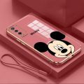 Casing For VIVO V2043 V2032 V2026 V2029 V2027 V2052 V2038 V2042 V2054 V2037 V2048 1935 1938 1901 1902 1904 1906 Stylish Mickey Mouse Rubber Phone Cover Glossy Electric Plating Case Shockproof Casing. 