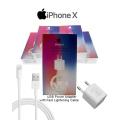 ifone X Charger With Lightening Fast Cable / ifone USB adapter + Fast Data Cable / iphone Combo Adopter with Charging Cable. 