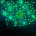 Tofok Diy Luminous Solar System Planet Wall Sticker Creative Diy Vinyl Fluorescent Stars Kids Room Home Mural Decal In Dark. 