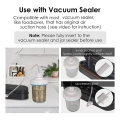 Mason Jar Vacuum Sealer Canning Sealer with Vacuum Pump for Regular-Mouth and Wide-Mouth Mason Jars. 