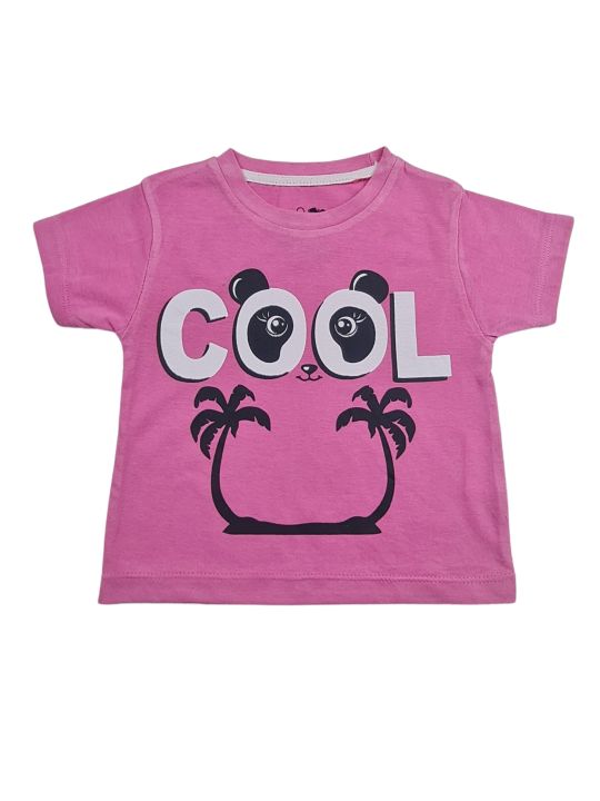 Cheap Kids Pink Printed T Shirts Pakistan | Affordable Children Clothing | Budget Friendly