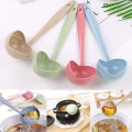 2 in 1 Spoon Strainer Long Handle Soup Spoons Cute Tableware Cooking Plastic Ladle Tableware. 
