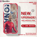 Jizetin for Samsung A53 5G Back Cover Crystal Transparent Ronaldo Star Soft Full Camera Cover Protection Phone Cases. 