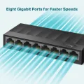 TP-Link Network Gigabit Desktop Switch LS1008G 8-Port 10/100/1000Mbps - 18 Months Brand Warranty. 