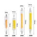 NEW LED R7S 118MM 50W Superbright Powerful Spotlight 78mm118mm AC220V 110V COB Lamp Bulb Glass Tube Replace Halogen Lamp Light. 