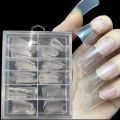 A fittings are Fi Tip Wn NailtensioNails 240pcs Duck False For Exn Full Cover Long Artificial Press Oide Flnger Beauty. 