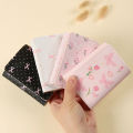 Cute Bow Wallet Spacious Sweet Style Lightweight Floral Purse Portable Floral Pattern Cute Card Holder for Casual Use Carry. 