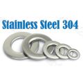 Stainless Steel SS washers of size M4, M5. M6, M8 and M10 (Pack of 50pcs). 