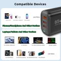 Real 85W GaN USB Type C Charger QC3.0 Quick Charge PPS PD 65W 30W Fast Charging For iPhone 15 14 Pro MacBook Laptop Ipad Samsung EmotionaE. 