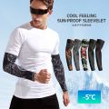 ZRCE Handsock Men Arm Sleeve Motor Basikal Rider Arm Sock Hand Sleeve Lelaki Tattoo Cycling Anti UV Protection Basketball Fishing Outdoor Sports Ice Silk Keep Cool Football Boy 2 PCS Ready Stock. 